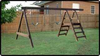 BUILD A SWING SET FOR YOUR OUTDOOR BACKYARD PLANS H1