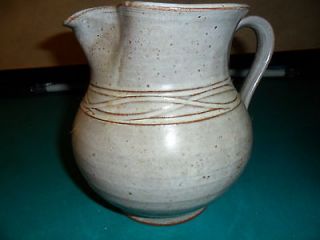 Signed Owens Pottery by Billy Ray Hussey Pitcher 1990s