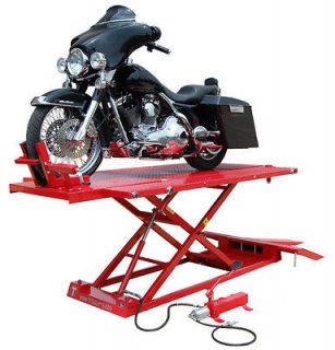   1500XLT 1500 lb Motorcycle Lift Lifting Table With Side Extensions