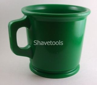 William Marvy Unbreakable Green Rubber Shaving Mug