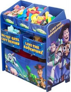   Pixar Toy Story Multi Bin Toy functional Organizer Storage w/ 5 bins