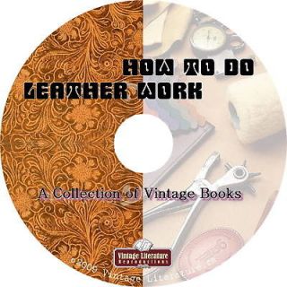How To Do Leatherwork {10} Vintage Books on CD