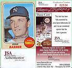 STEVE BARBER Autographed Signed 1968 Topps Yankees Card *JSA Certified 