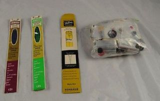 Lot of Vintage Sewing Kit Items J&P Coats Zippers & Buttons New 