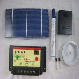   70W 40Pcs 3x6 Solar Panel Cell Kit 10A Controller,Tab​bing Wire,Bus