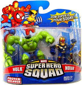 SUPER HERO SQUAD HULK AND NOVA FIGURE MARVEL UNIVERSE LEGO DC LEGENDS 