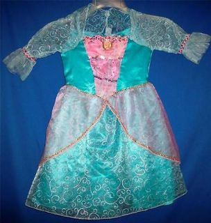 Girls Blue Cinderella Princess Dress Up Ball Gown Costume 4X   6X