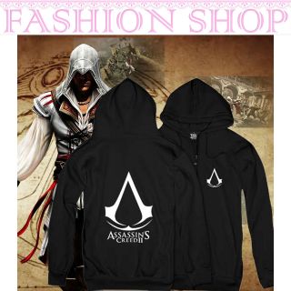 Assassins Creed Long Sleeve Hoodie Zipper Men Top Coat Outer Wear 5 