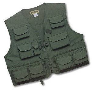 Pacific Fly TRADITIONAL fly fishing vest   Olive
