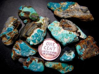 200 CARAT LOT OF DYER BLUE MINE NEVADA TURQUOISE ROUGH