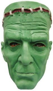 Mask   FRANKENSTEIN Green bloody stitches latex Halloween HORROR fULL 