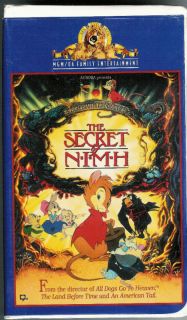 DON BLUTH PRODUCTION THE SECRET OF NIMH 1982