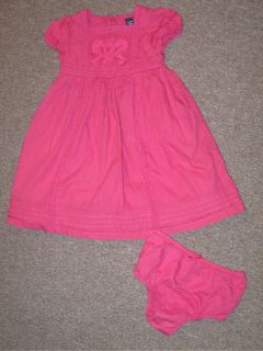 Baby Gap Pink Boho Dress & Bloomer girl 4T EUC tulle Trimmed 