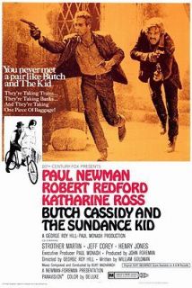   AND THE SUNDANCE KID Movie Promo POSTER Paul Newman Robert Redford