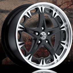 20 Jesse James 20x8.5 LAWLESS Black 5x4.5 ONE Single +45 Replacement 