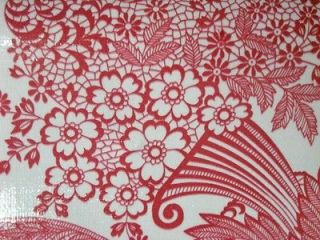   LACE RETRO KITCHEN DINING PATIO OILCLOTH VINYL TABLECLOTH 48x72 NEW