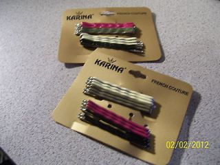KARINA #K10423x12 Fashion Bobby Pins Multiplie Colors 2 for $5.00