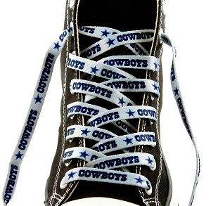   Cowboys Shoelace Shoe Lace 1 Pair 54 Silver Color   GREAT NEW ITEM