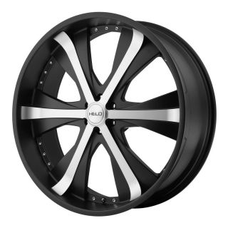 22 inch Helo black wheels rims 6x 5.5 6x139.7 +15 / sequoia tundra 