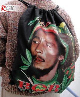 Bob Marley wiht his Hat Tote Backpack Bag for Men and Women