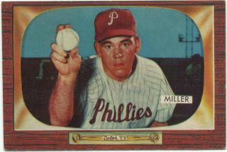1955 Bowman #110 Bob Miller Phillies EX+ EM 212A
