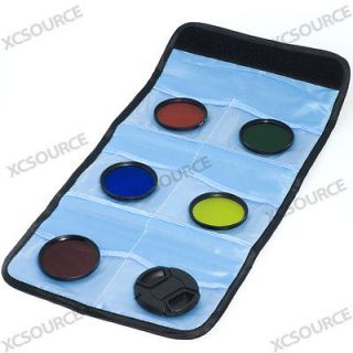 58mm Blue Yellow Orange Red Green Filter for Canon 450D 1100D 1000D 