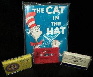 Childrens Story Book & Cassettes   Dr. Seuss Cat in the Hat 