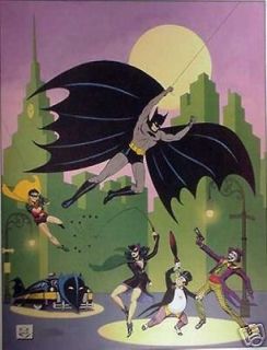 BATMAN GOLDEN YEARS LITHO PRINTERS PROOF #10/50 SIGNED by BOB KANE