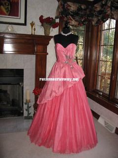 Sherri Hill 2811 Coral Pageant Prom Ball Gown 12