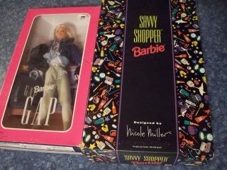 Barbie GAP 1996 & Bllomingdales Savvy Shopper Nicole Miller 1994