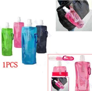 New Reusable Portable Flexible Anti Bottle Folding Water Cup BPA Free 