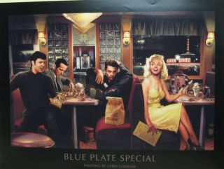Blue Plate Special Dean Monroe Elvis Bogart Posters