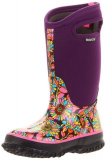 Bogs Girls Classic Mumsie Waterproof Rain Snow Boots Purple 71191