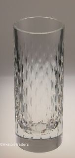 Baccarat 8 Tall Crystal Cylinder Vase with Tear Drop Décor