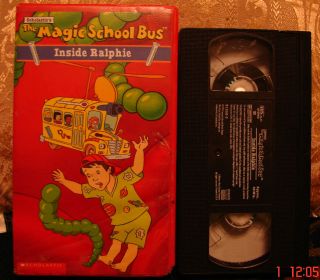 The Magic School Bus Inside Ralphie VHS Video & Inside the Human Body 