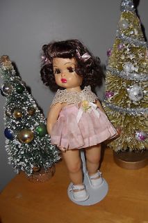 Doll Terri Lee Tiny Terri Lee Brunette Pink Pinafore Dress 1950s