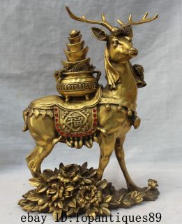 brass deer statue in Collectibles
