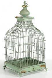 French Distressed Bird Cage Add Antique Charm to Your Eclectic Decor.