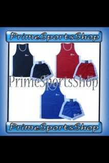 Boxing Shorts and top Set 2 pieces High Quality Satin Fabric Thai Kick 