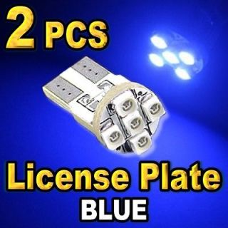 Ultra Blue 5 SMD LED Licence Plate Light Bulbs 168 2825 T10 #F5 