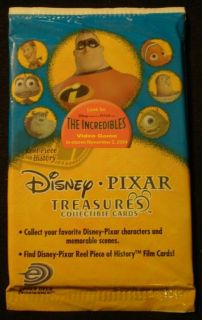 2004 Disney Pixar Treasures Trading Card Pack