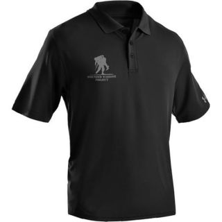 UA UNDER ARMOUR 1217625 001 MENS WOUNDED WARRIOR PROJECT POLO SHIRT 