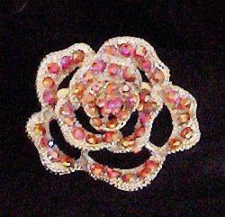 PC Lot Thee Most Pretty Sparkle Kissed ROSE BROOCHES Wedding Bouquet 
