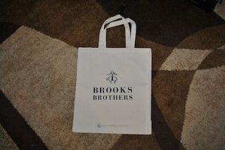 Brooks Brothers Canvas Tote Carry Bag Large Style Organic Cotton 