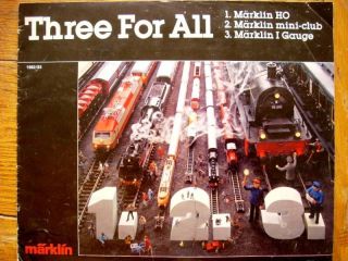 1982/83 Marklin HO, Mini Club & I Gauge Trains Brochure