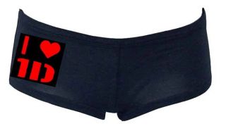   heart 1D/One Direction inspired printed ladies boyshorts/unde​rwear