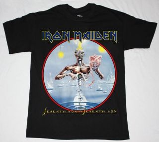 IRON MAIDEN SEVENTH SON OF THE SEVENTH SON88 HEAVY METAL NEW BLACK T 