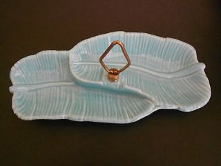 California USA 142 Pottery Dish Candy Nut.Turquoise Tray