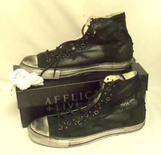 AFFLICTION SHOE SNEAKER FARIN BLACK STYLE FOR MEN #STAA007 NEW WITH 