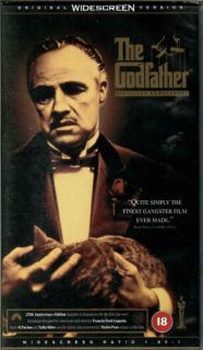 The Godfather, Al Pacino, Marlon Brando, VHS Video Tape